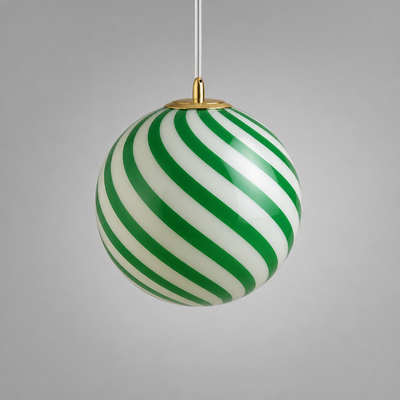 Modern Glass LED Lollipop Ball Pendant Light