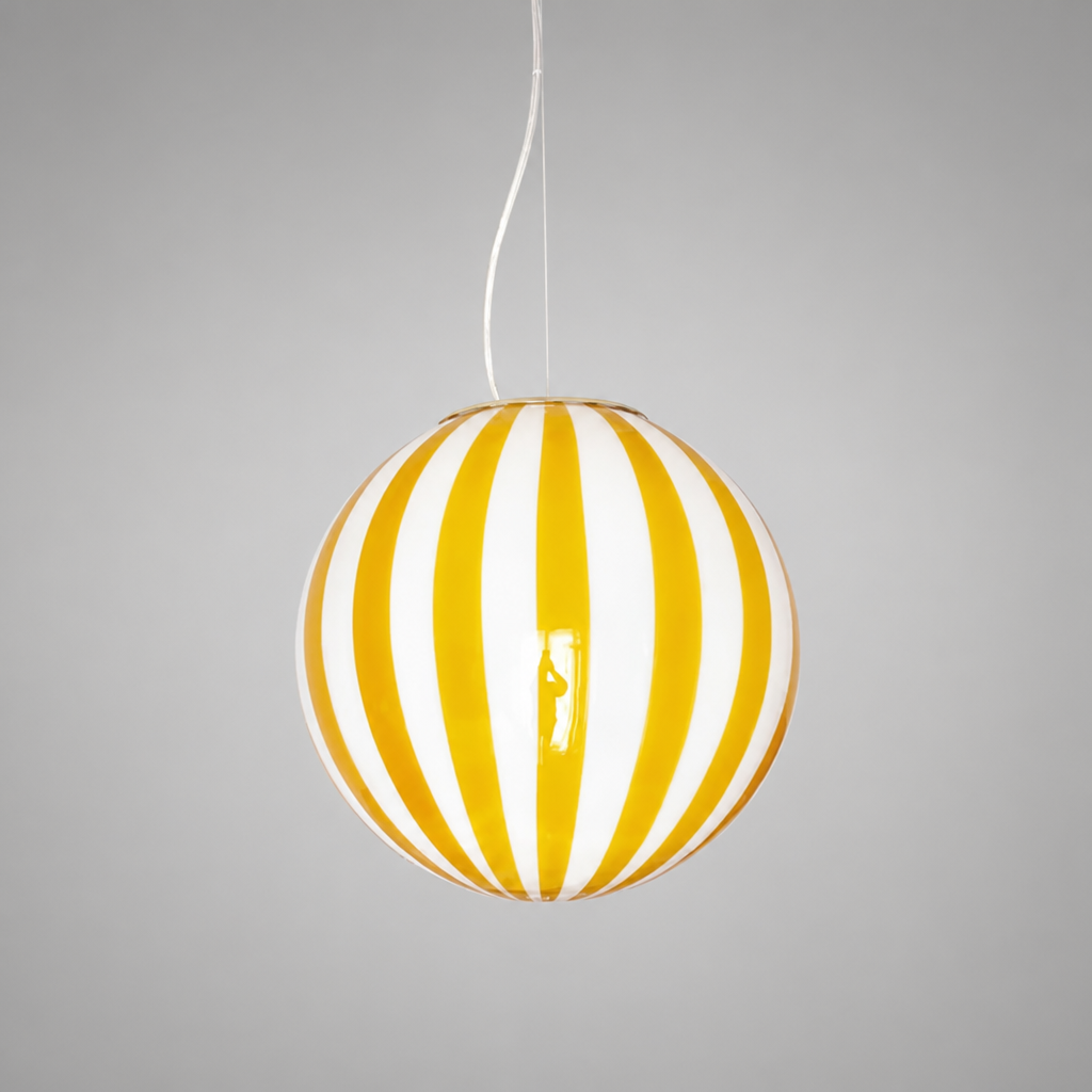 Modern Glass LED Lollipop Ball Pendant Light