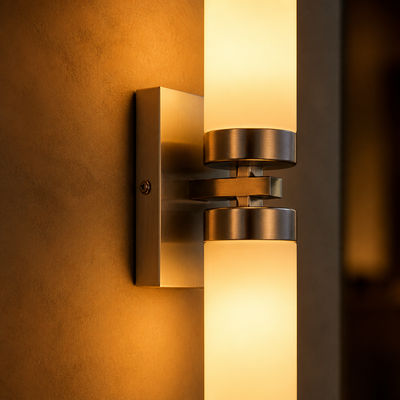 Modern Glass LED Up-Down Wall Sconce