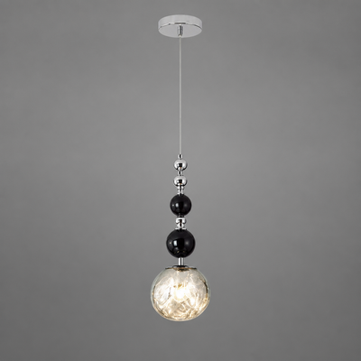 Modern Glass & Metal LED Pendant Light