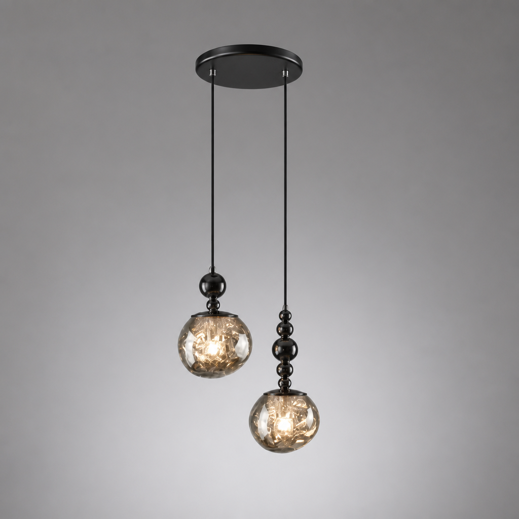 Modern Glass & Metal LED Pendant Light