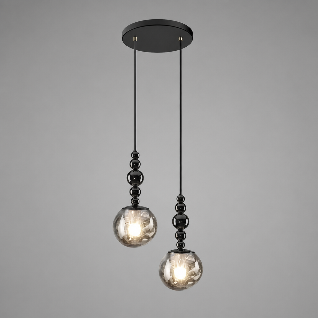 Modern Glass & Metal LED Pendant Light