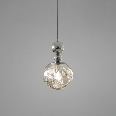 Modern Glass & Metal LED Pendant Light