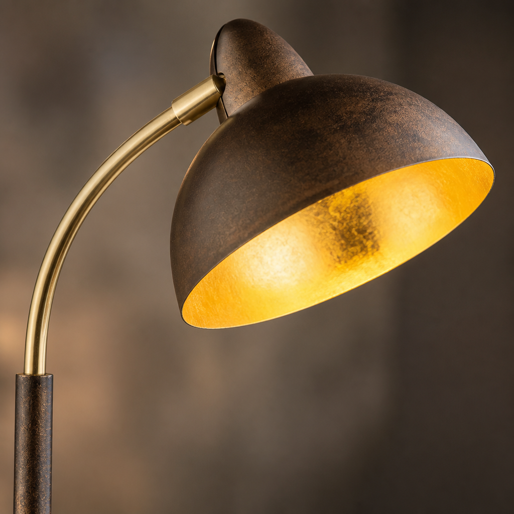 Modern Gold Arc Floor Lamp