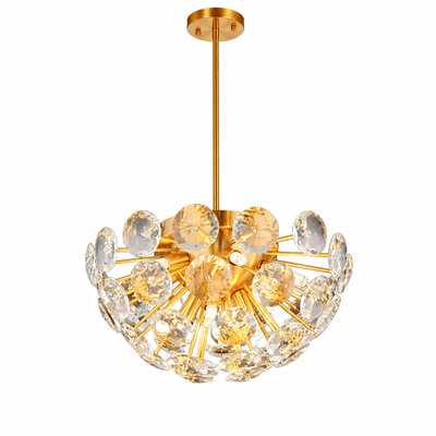 Modern Gold Crystal Chandelier