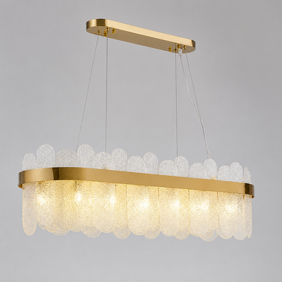 Modern Gold Crystal LED Ring Chandelier