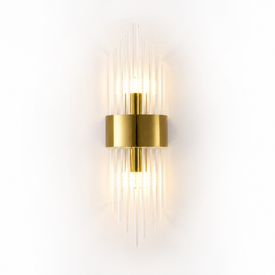Modern Gold Crystal LED Wall Sconce