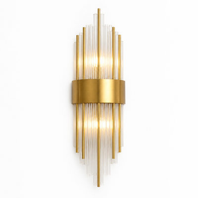 Modern Gold Crystal LED Wall Sconce