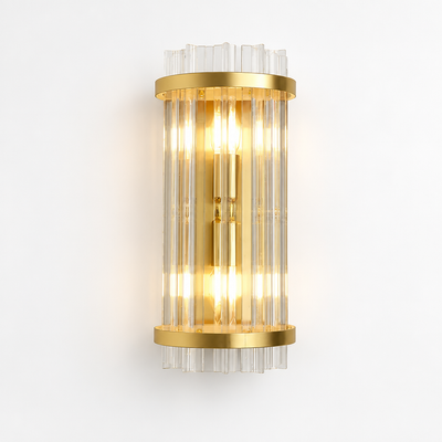 Modern Gold Crystal LED Wall Sconce