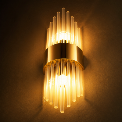 Modern Gold Crystal LED Wall Sconce