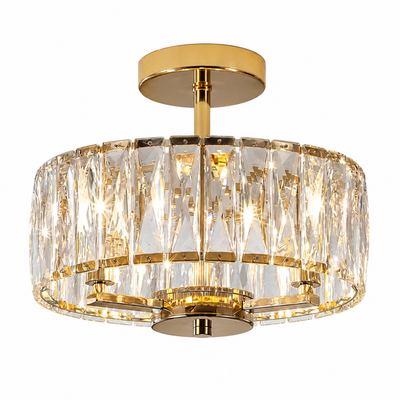 Modern Gold Crystal Mini Semi-Embedded Pendant Light