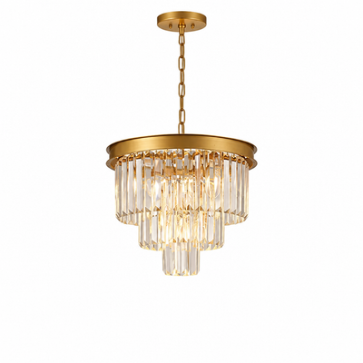 Modern Gold Crystal Pendant Light
