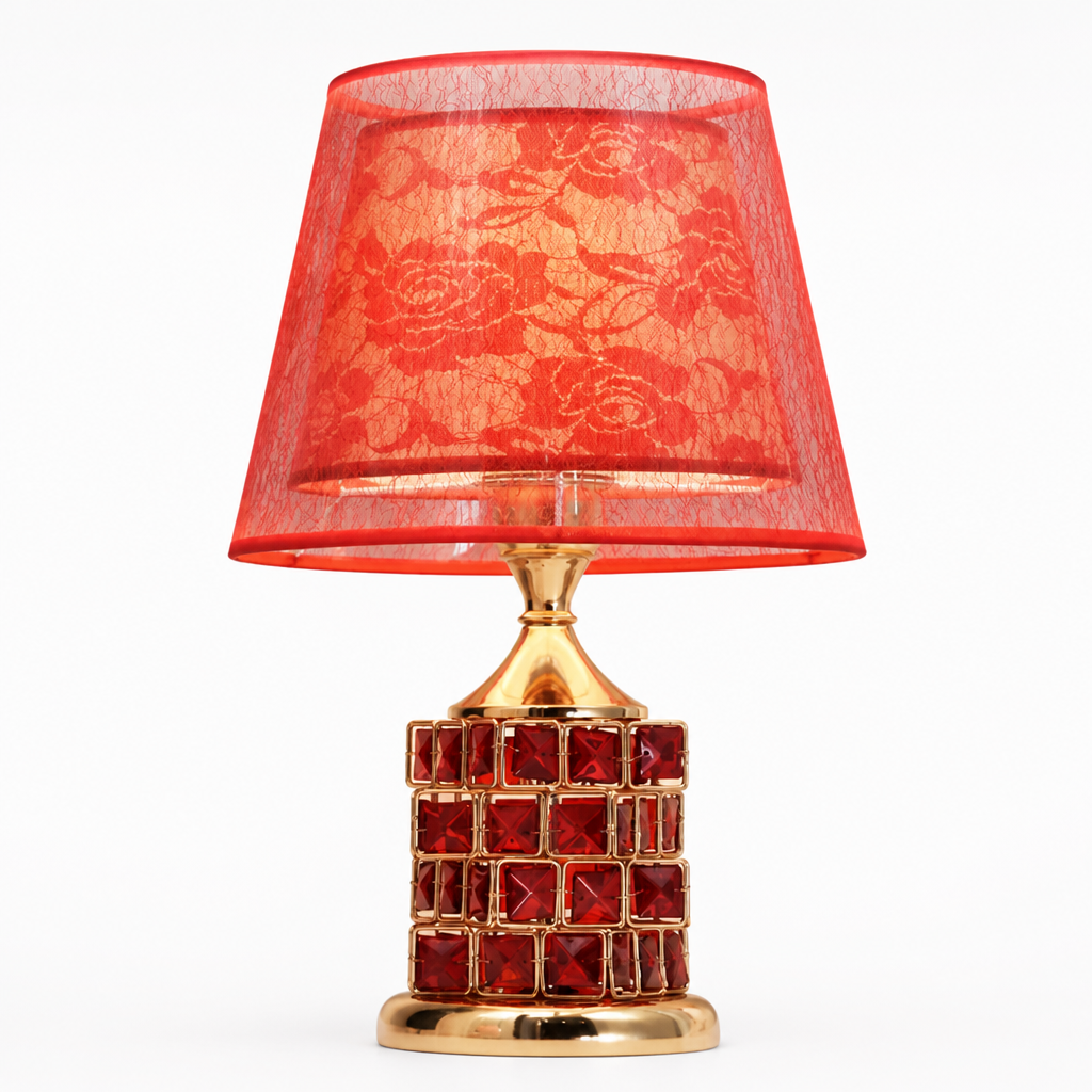 Modern Gold Crystal Table Lamp
