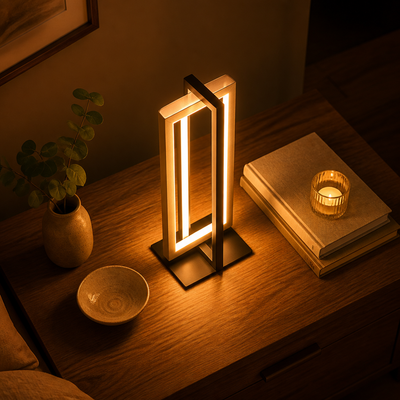 Modern Gold LED Adjustable Desk Lamp