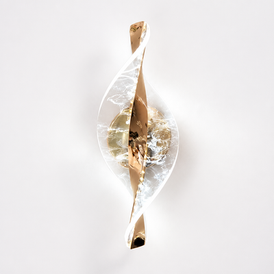 Modern Gold LED Snowflake Wall Sconce