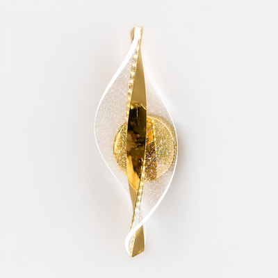 Modern Gold LED Snowflake Wall Sconce