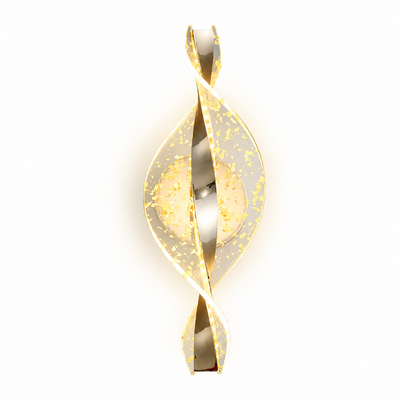 Modern Gold LED Snowflake Wall Sconce