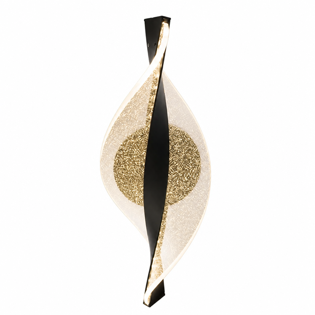 Modern Gold LED Snowflake Wall Sconce