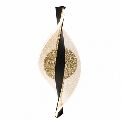 Modern Gold LED Snowflake Wall Sconce