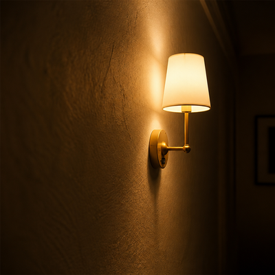 Modern Gold LED With Remote Wall Sconce