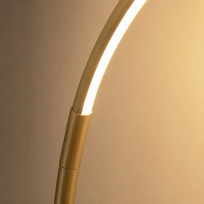 Modern Golden LED Arc Floor Lamp
