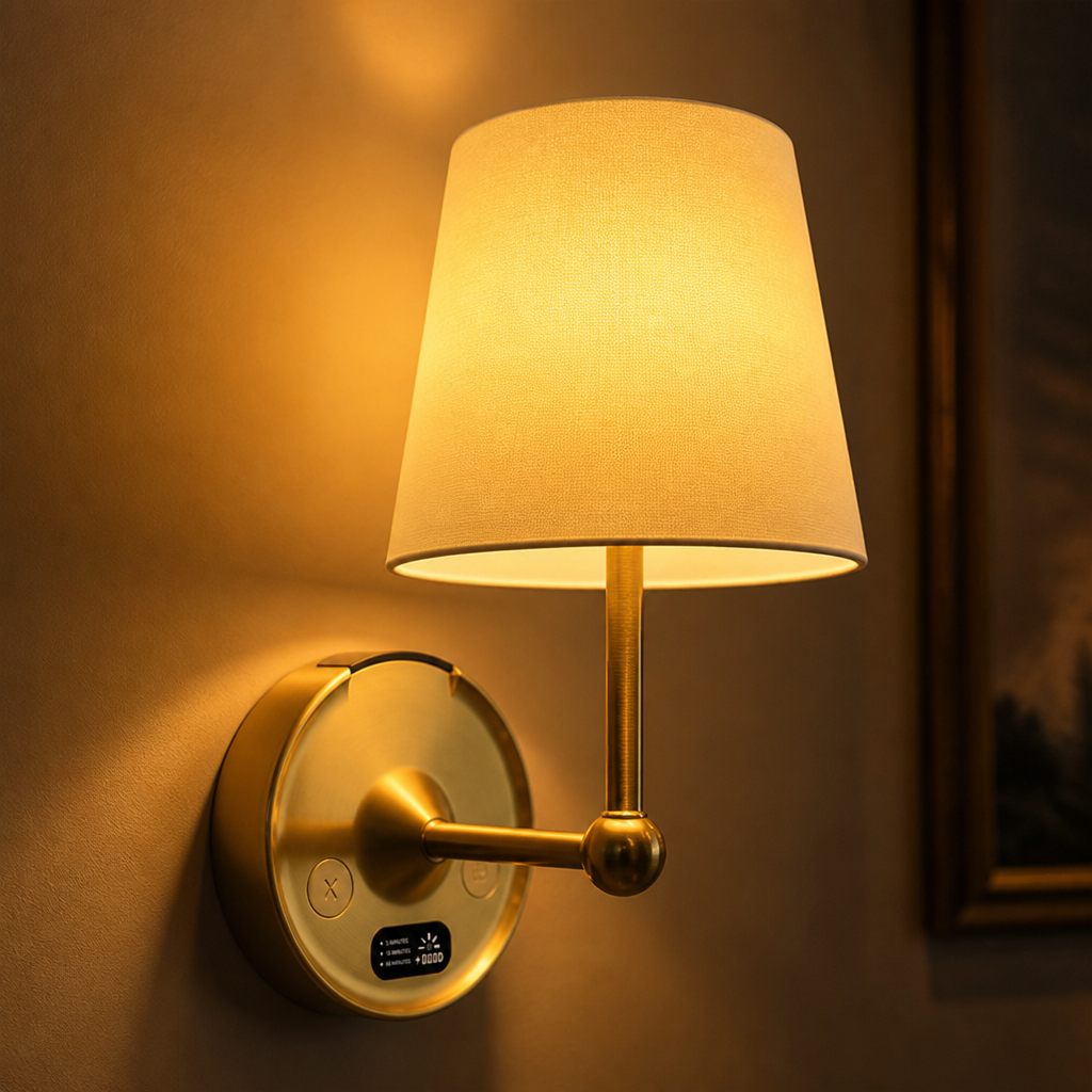 Modern Golden LED Touch Sensor Wall Sconce