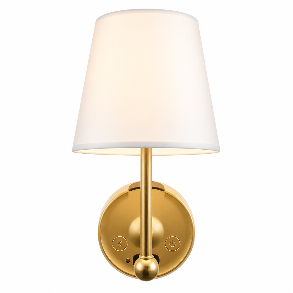 Modern Golden LED Touch Sensor Wall Sconce