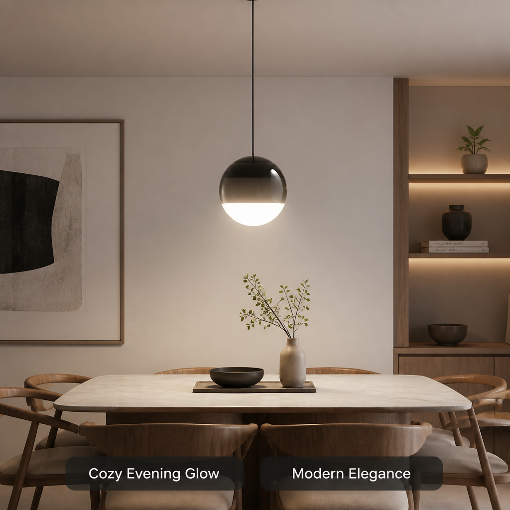 Modern Gradient Glass LED Pendant Light