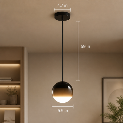 Modern Gradient Glass LED Pendant Light