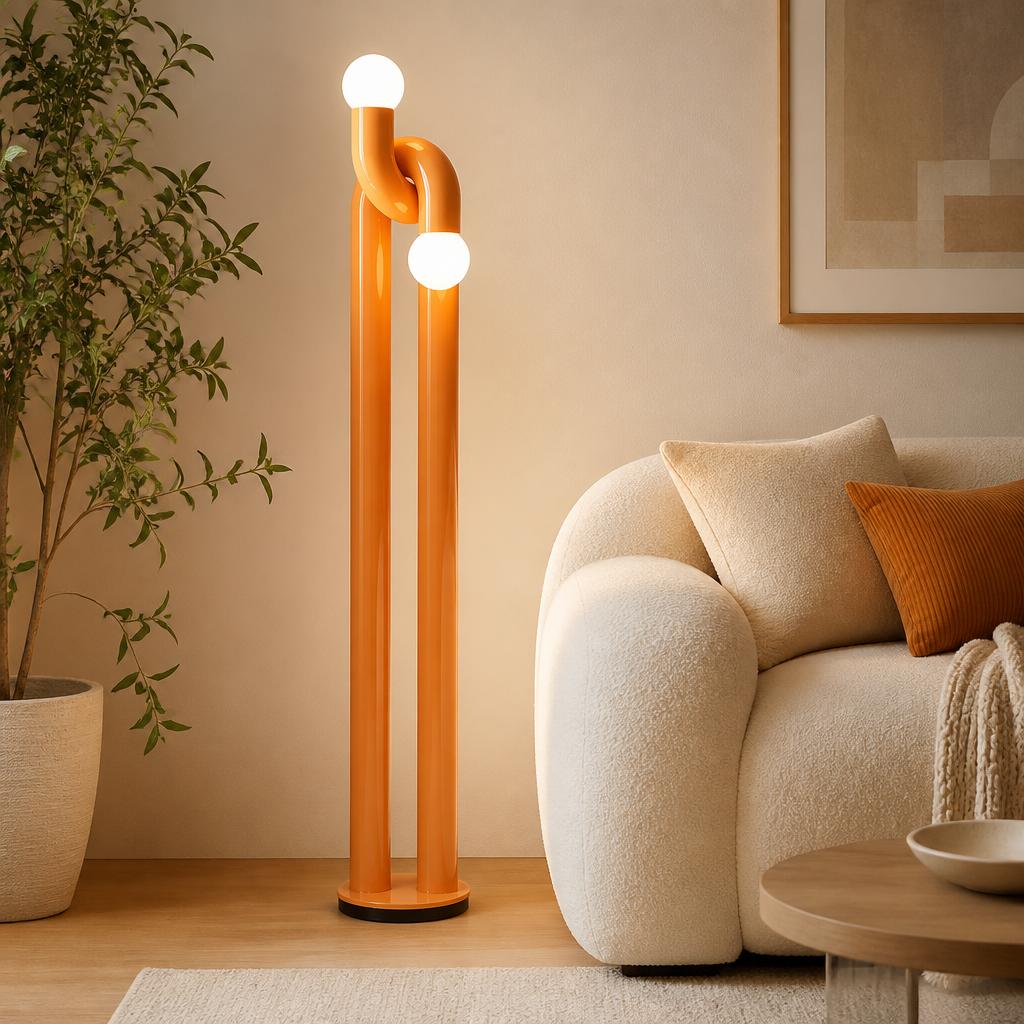 Modern Iron LED Vertical Art Floor Lamp