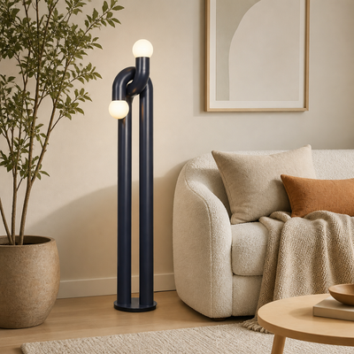 Modern Iron LED Vertical Art Floor Lamp