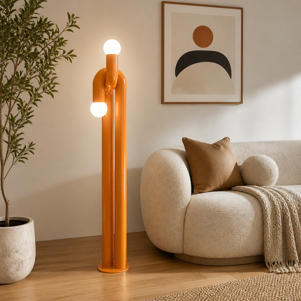 Modern Iron LED Vertical Art Floor Lamp