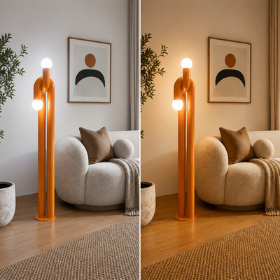 Modern Iron LED Vertical Art Floor Lamp