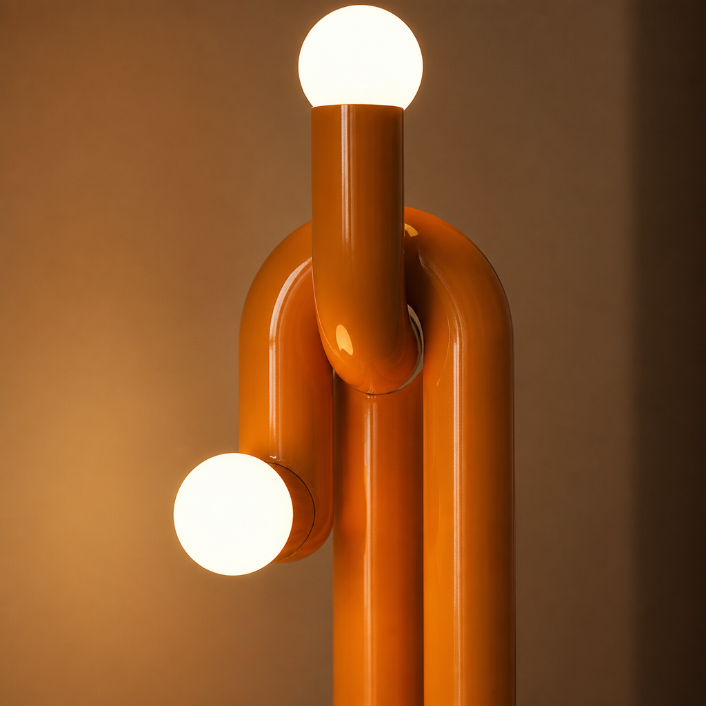 Modern Iron LED Vertical Art Floor Lamp