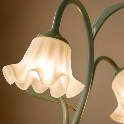 Modern Iron Rotating Flower Floor Lamp