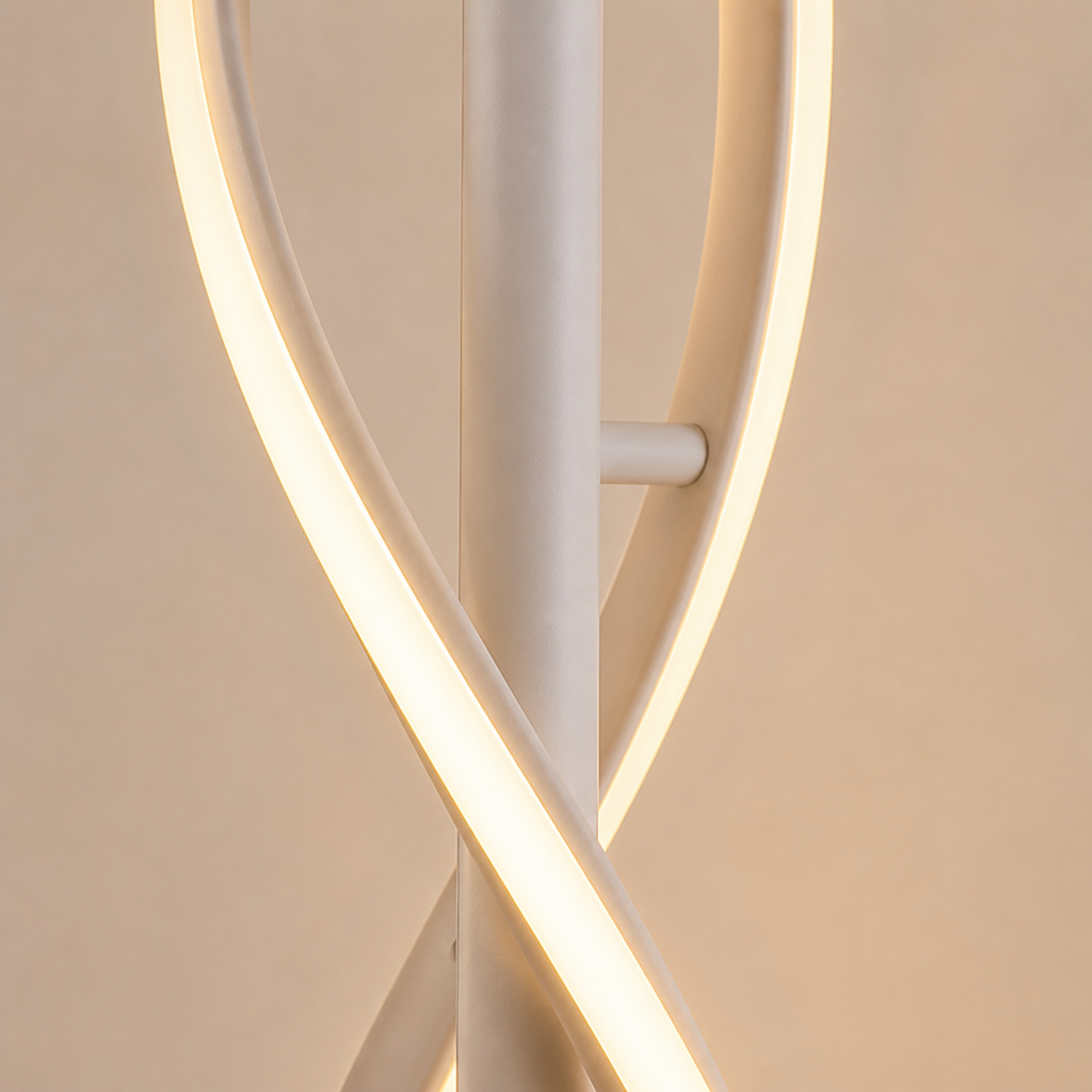 Modern LED Double Helix Floor Lamp