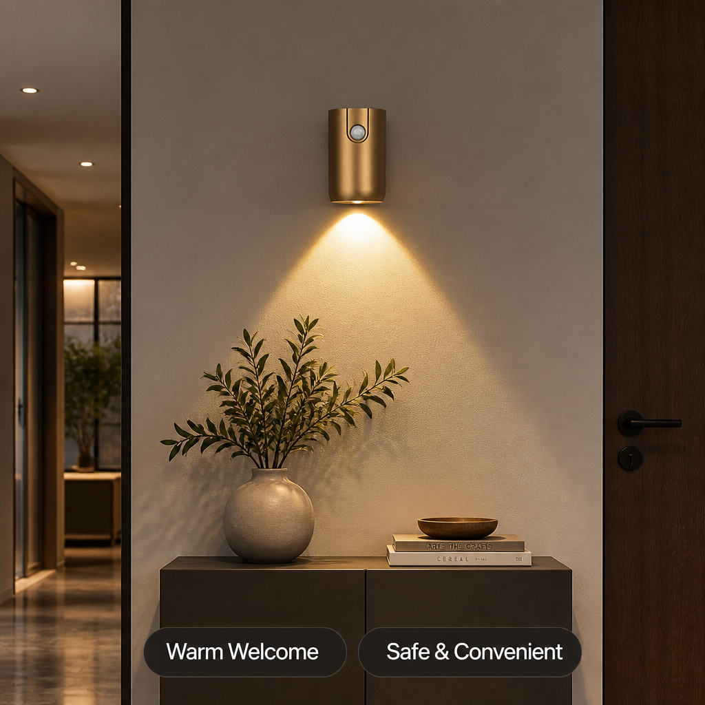Modern LED Motion Sensor Wall Sconce