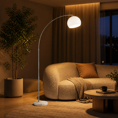 Modern Marble Arch Floor Lamp