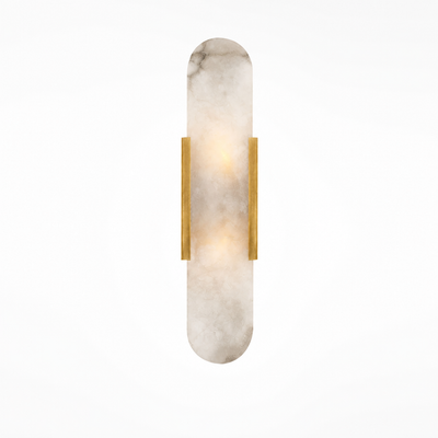 Modern Marble & Gold Wall Sconce