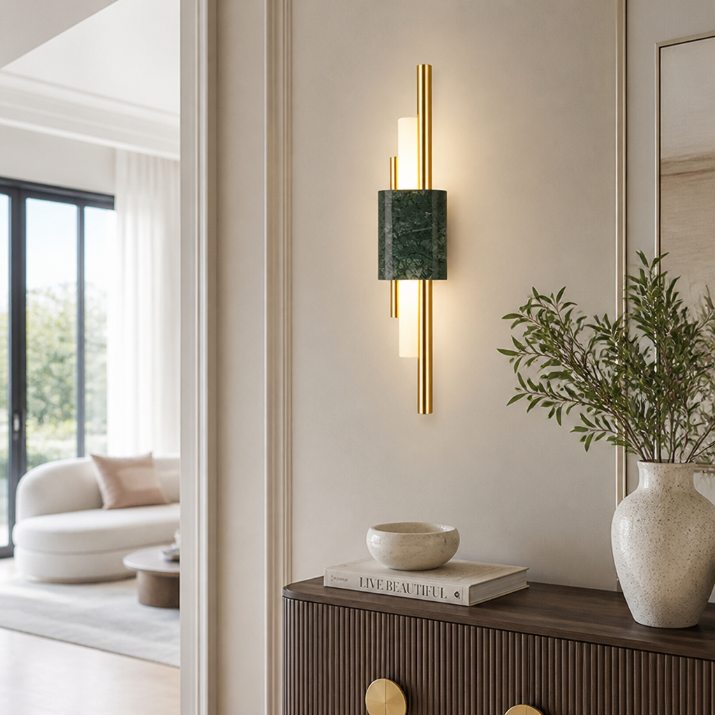Modern Marble LED Strip Wall Sconce