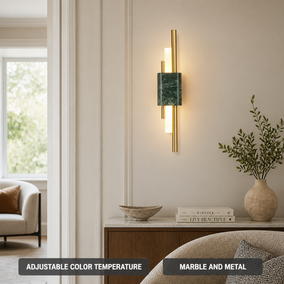 Modern Marble LED Strip Wall Sconce