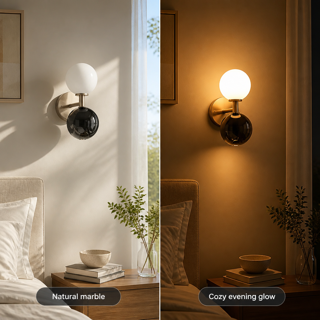 Modern Marble LED Wall Sconce