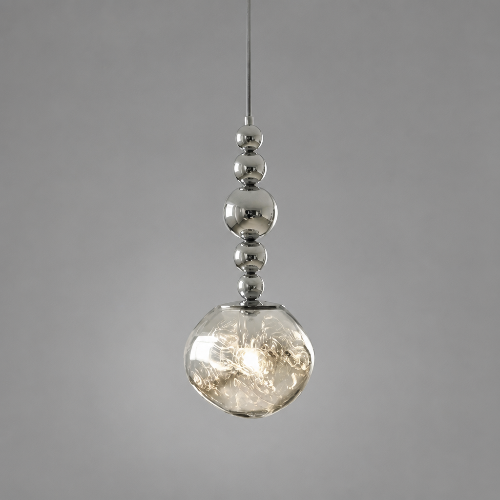 Modern Metal & Glass Pendant Light