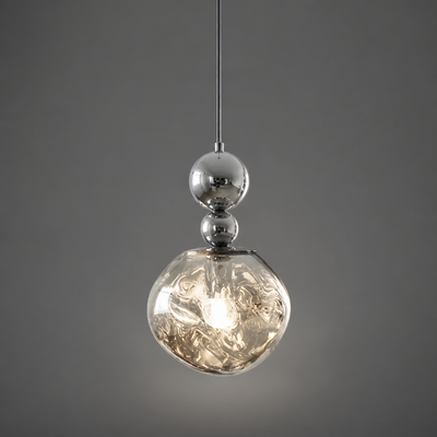 Modern Metal & Glass Pendant Light