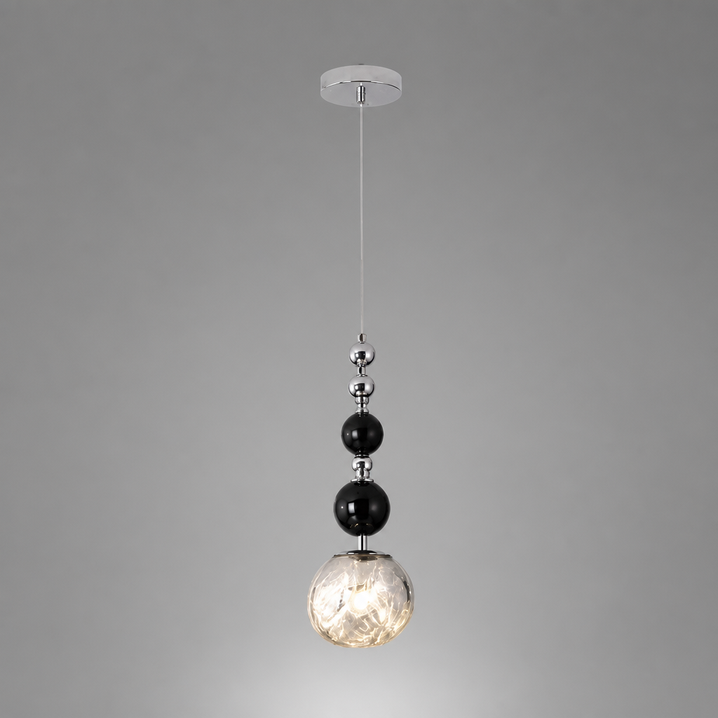 Modern Metal & Glass Pendant Light