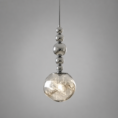 Modern Metal & Glass Pendant Light