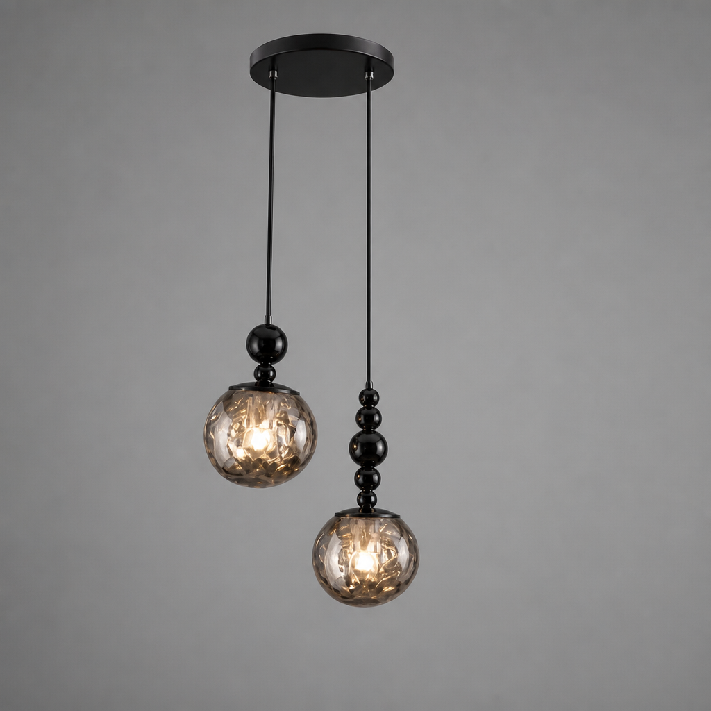 Modern Metal & Glass Pendant Light