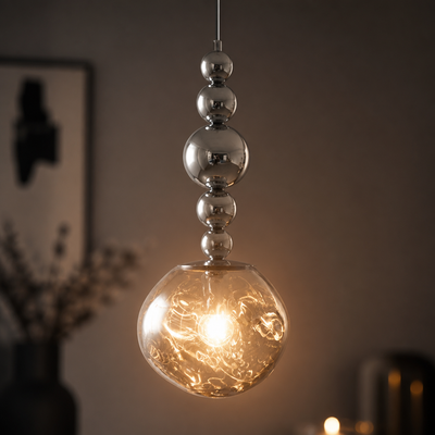 Modern Metal & Glass Pendant Light