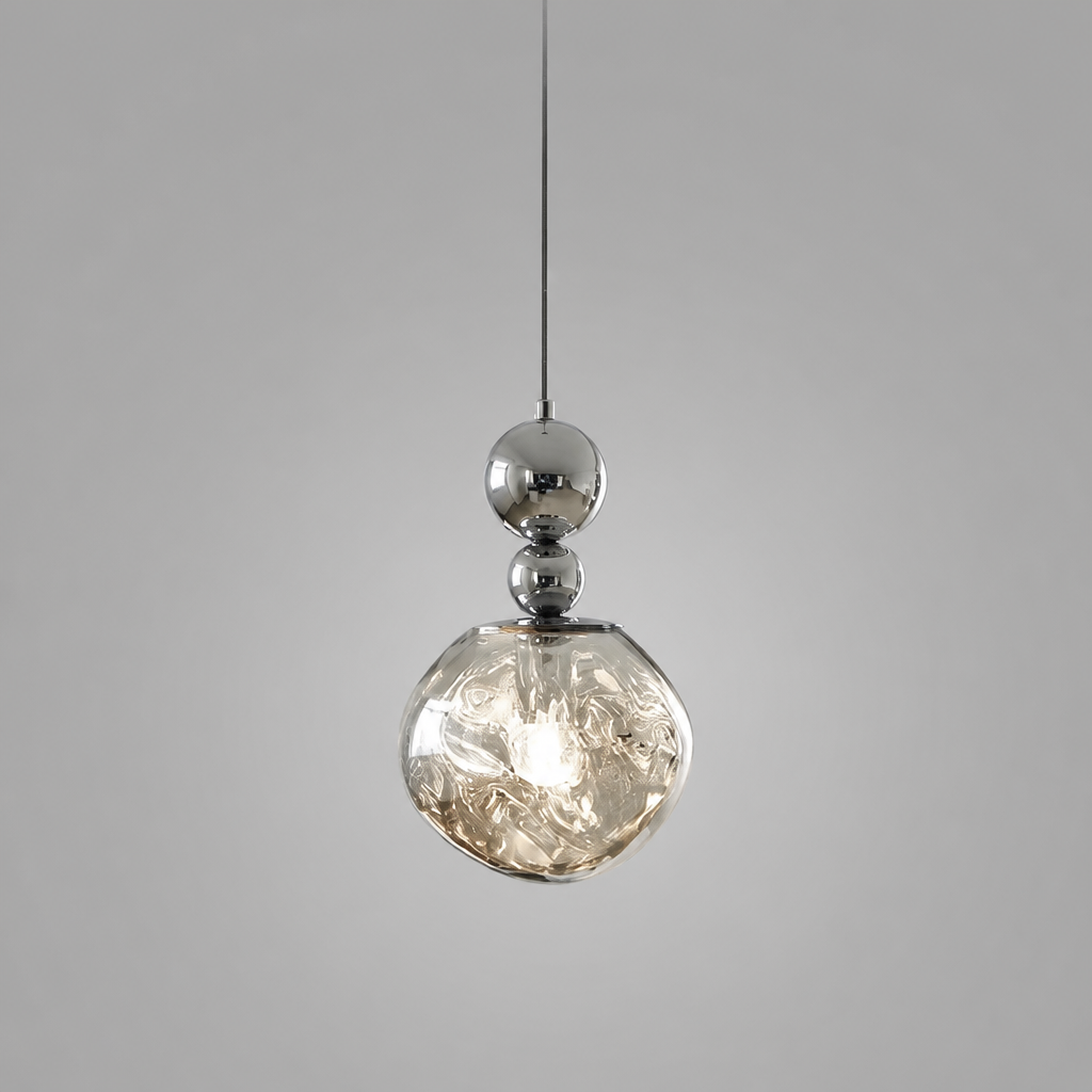Modern Metal & Glass Pendant Light