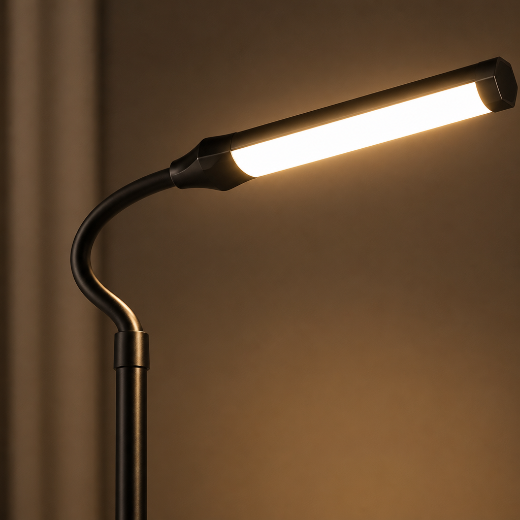 Modern Metal LED Gooseneck Floor Lamp